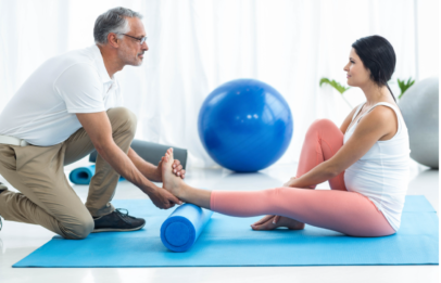 Physiotherapy session