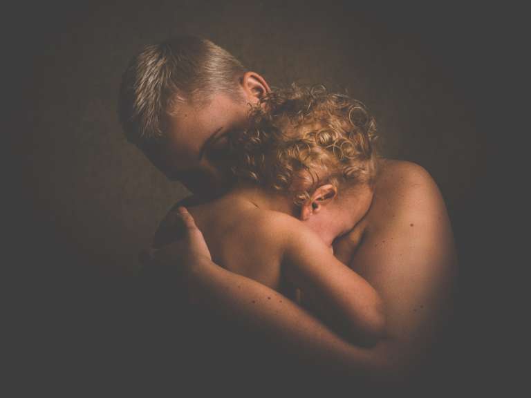 Skin to skin contact with baby