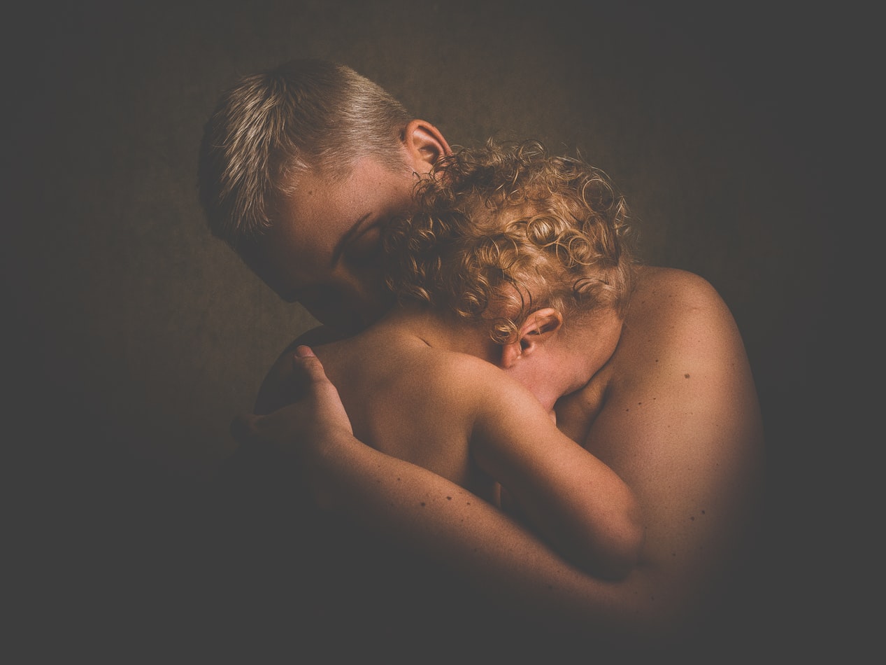 Skin to skin contact with baby