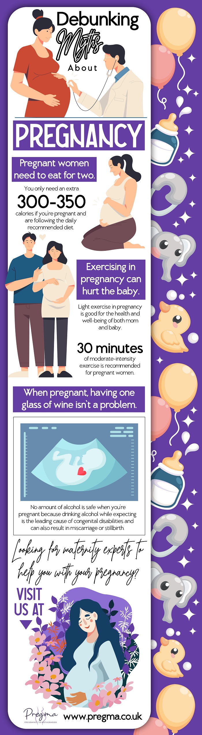 Debunking Myths About Pregnancy - Infographic - Pregma